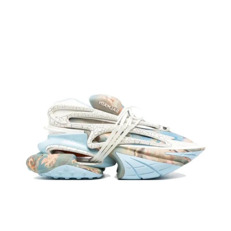 BALMAIN Unicorn Low 'Blue Sky Print' - Banlieue91 -