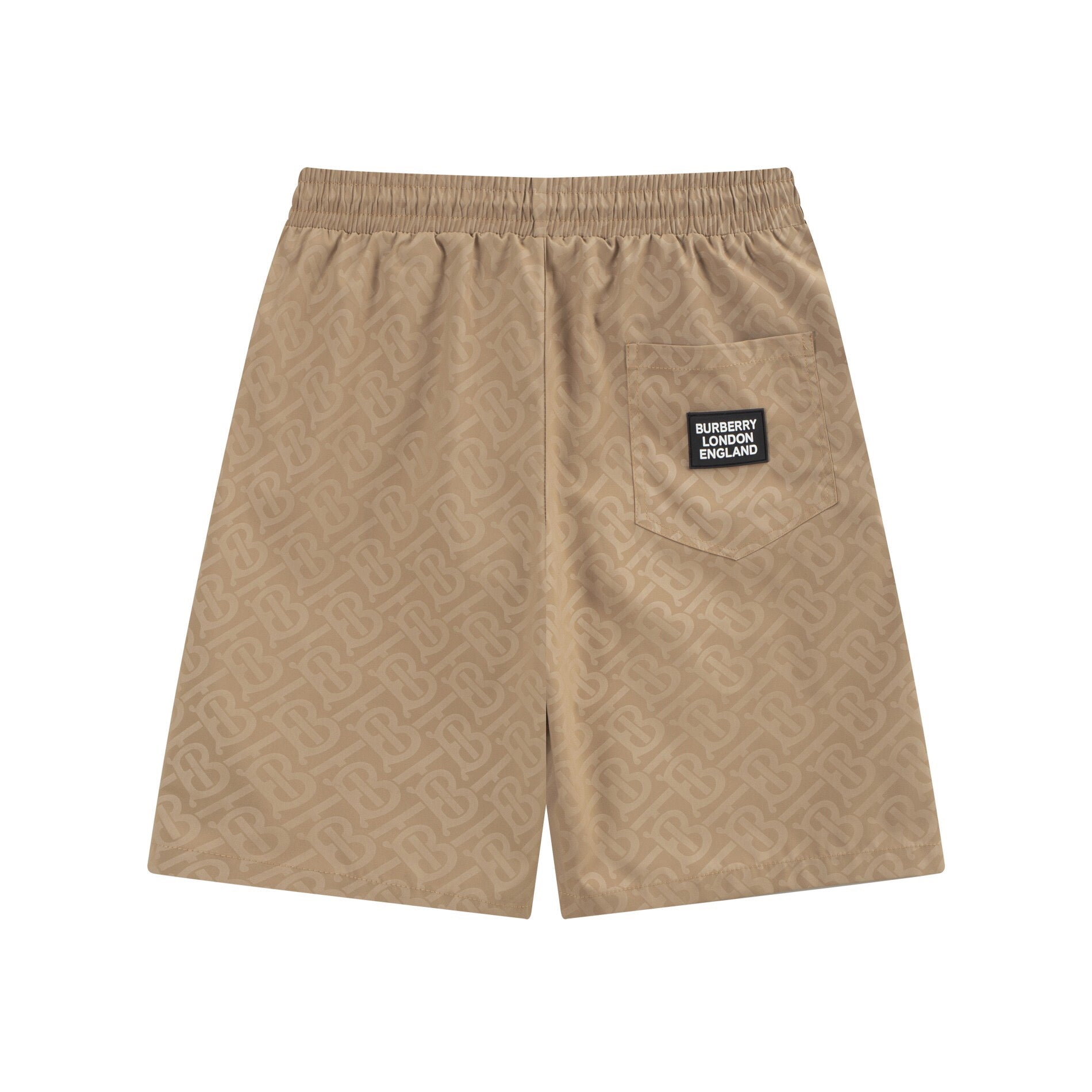 Burberry Men's Striped Cotton Knit Basketball Shorts 'Beige'