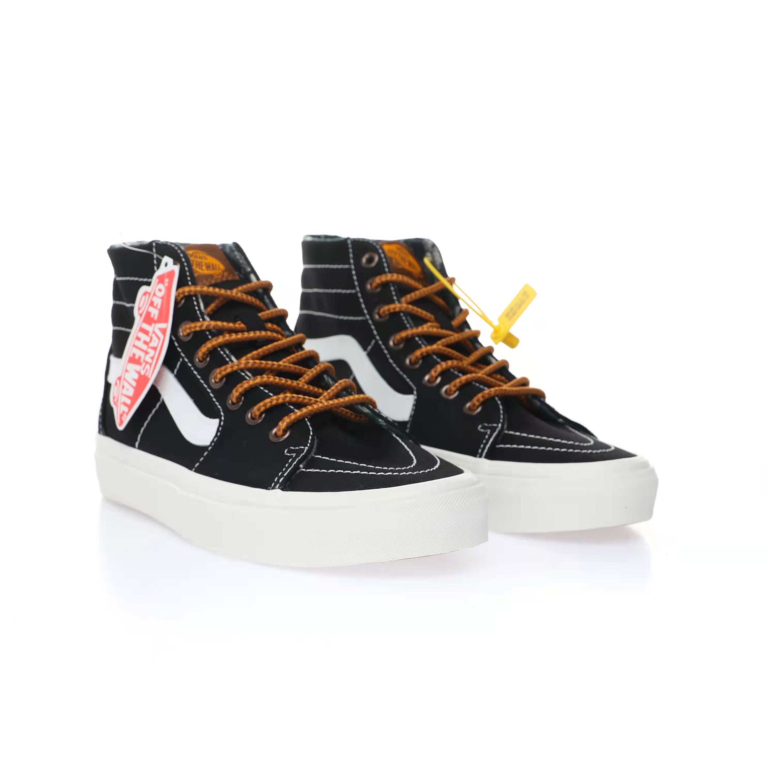 Vans Sk8-Hi Ca Throwback "Black/White/Brown" - Banlieue91 -