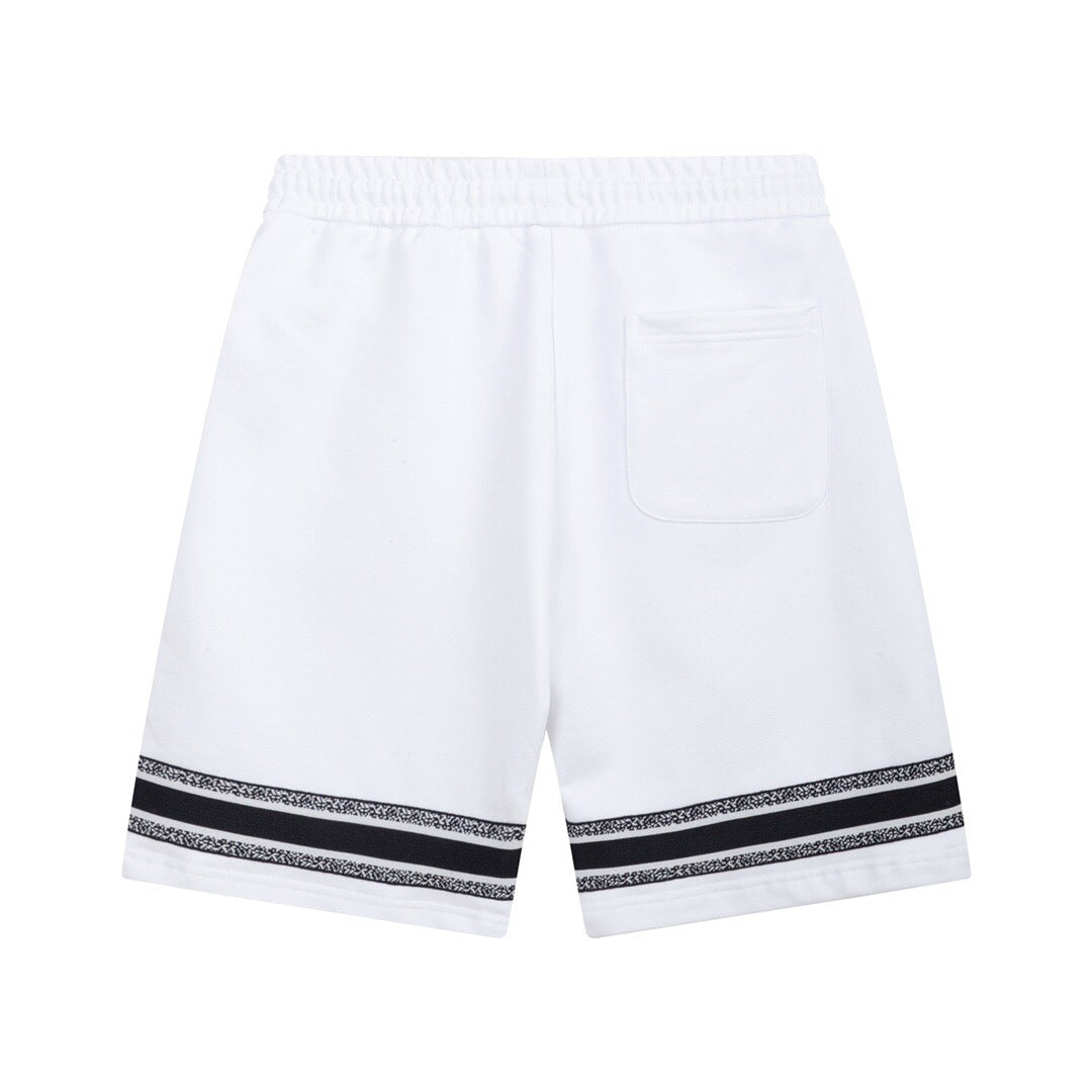 Dior Knit Basketball Shorts 'White/Black'