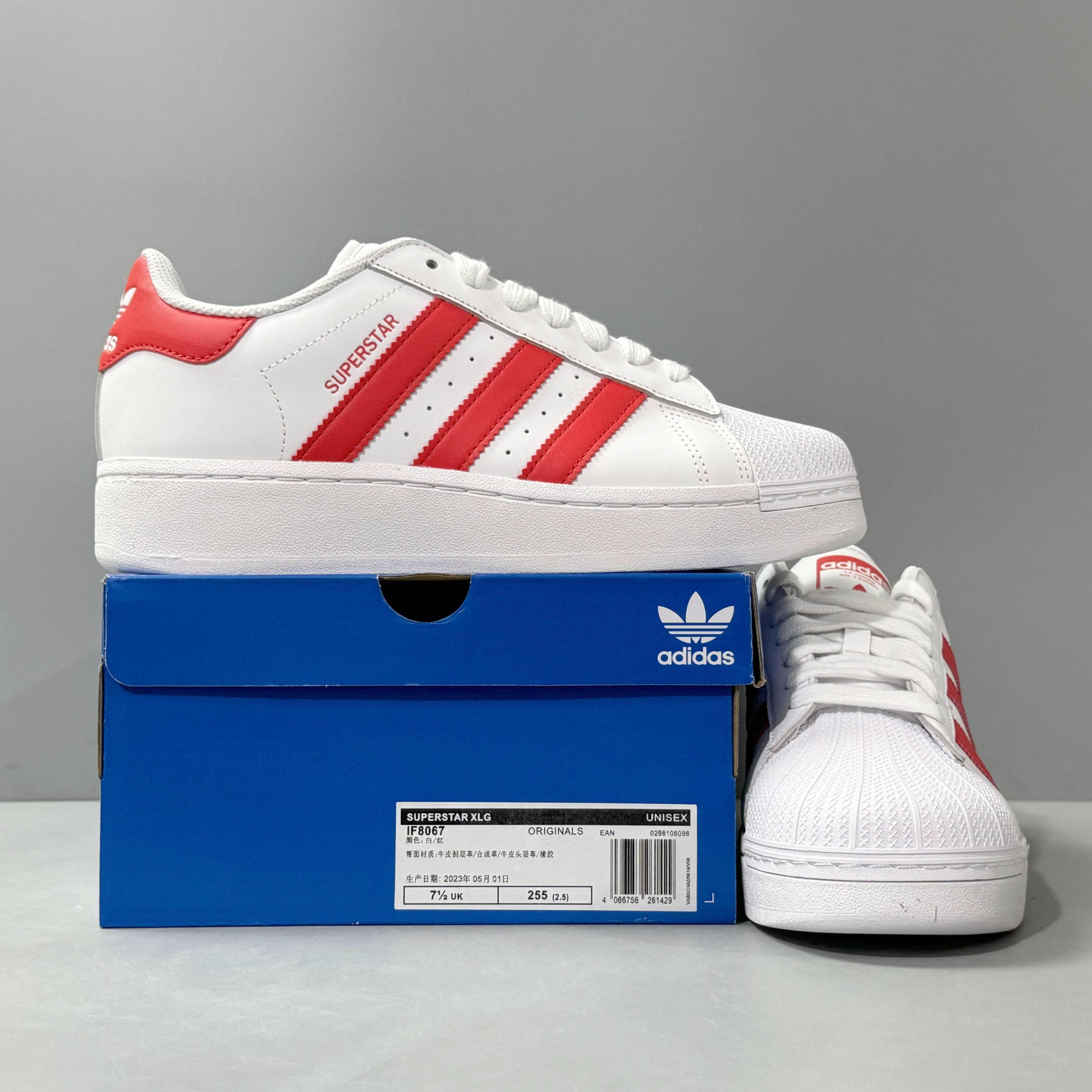 Adidas Superstar XLG 'White-Red' - Banlieue91