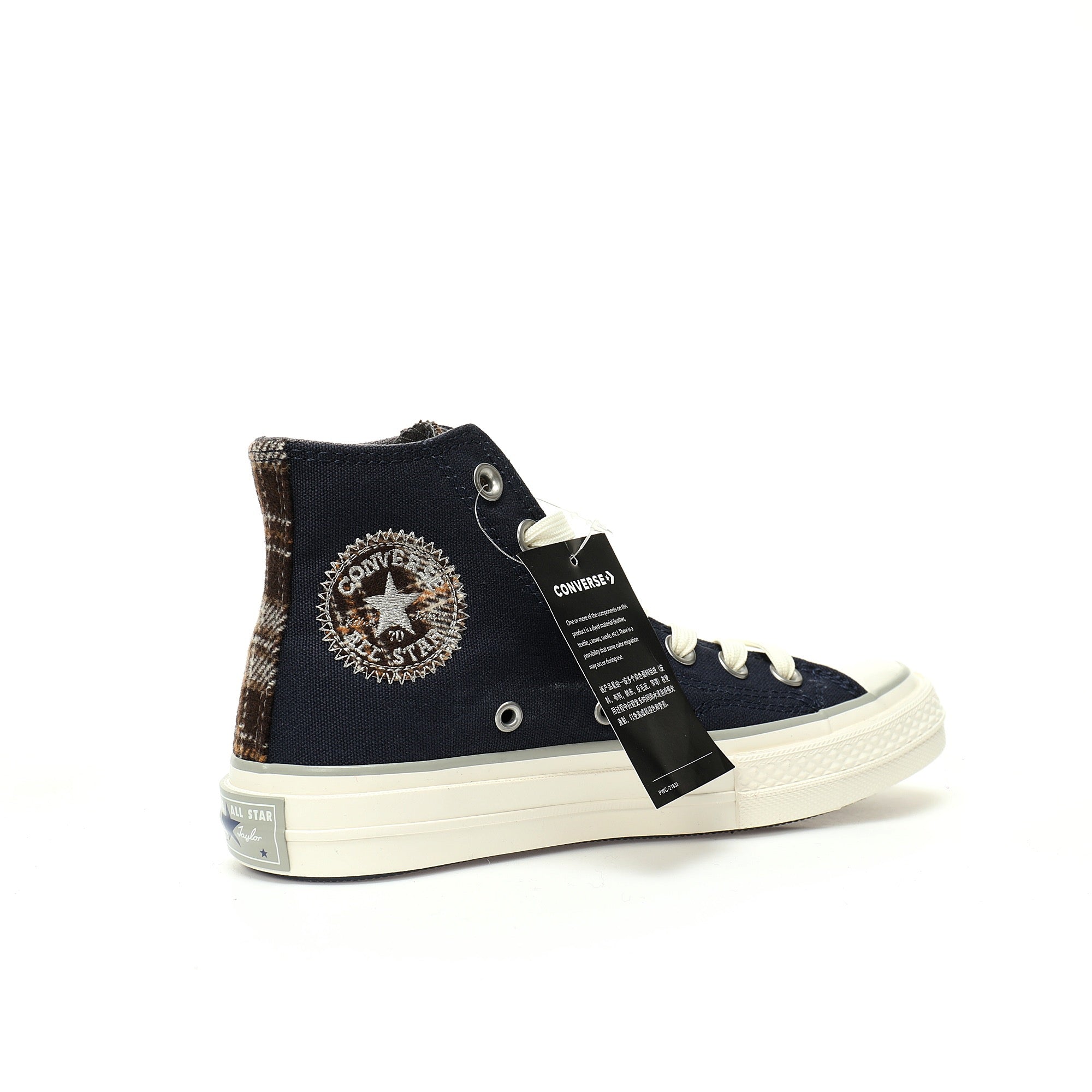 Converse Chuck Taylor All Star 1970 High "Canvas Plaid/ Obsidia" - Banlieue91