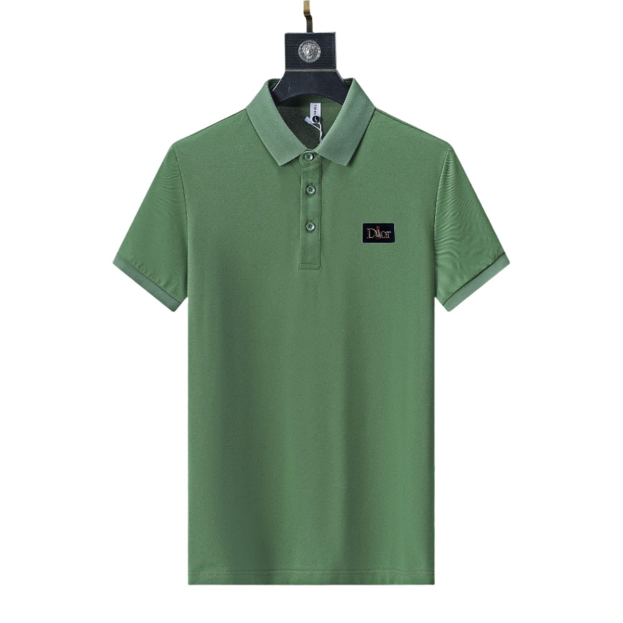 Dior Green T-Shirt With Collar