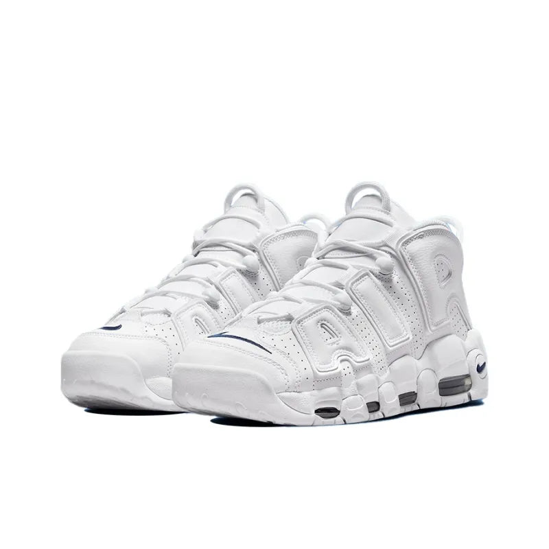 Nike Air More Uptempo 96 White White Midnight Navy - Banlieue91 -