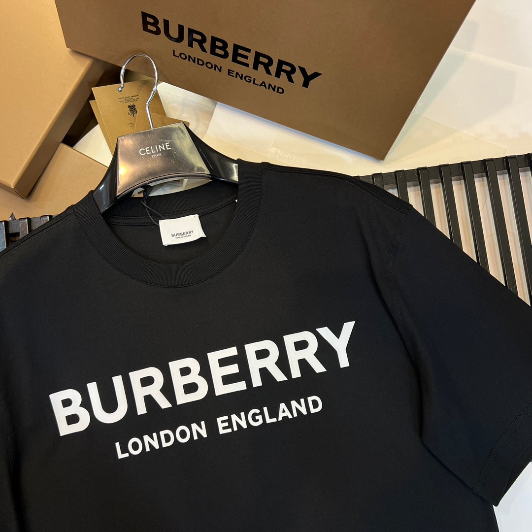 Burberry T-Shirt Without Collar 'Black & White' - Banlieue91