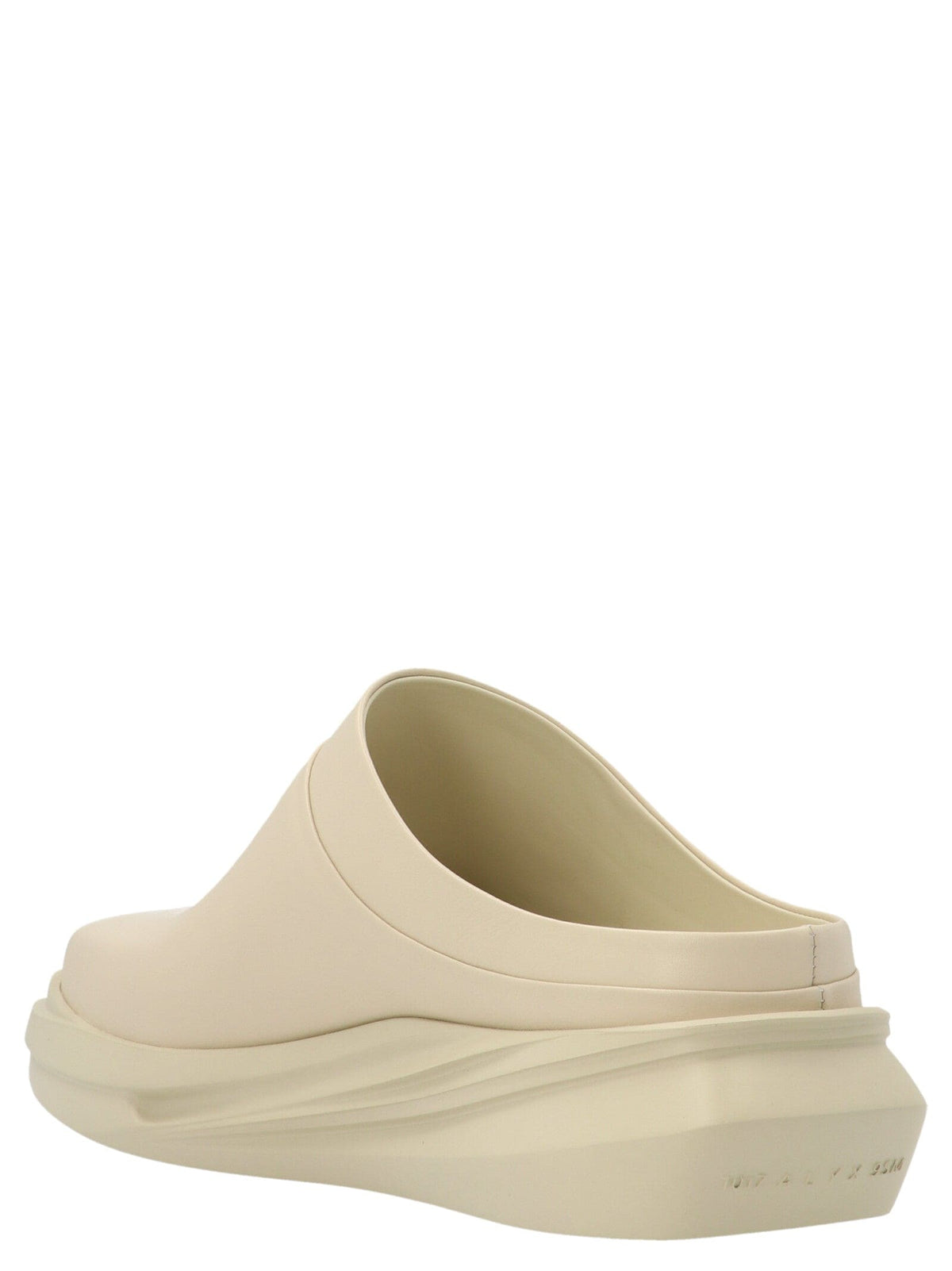 1017 Alyx 9 Sm 'Mono Mule' Sabots in Sand Color Smooth Leather - Stylish Footwear | Banlieue91