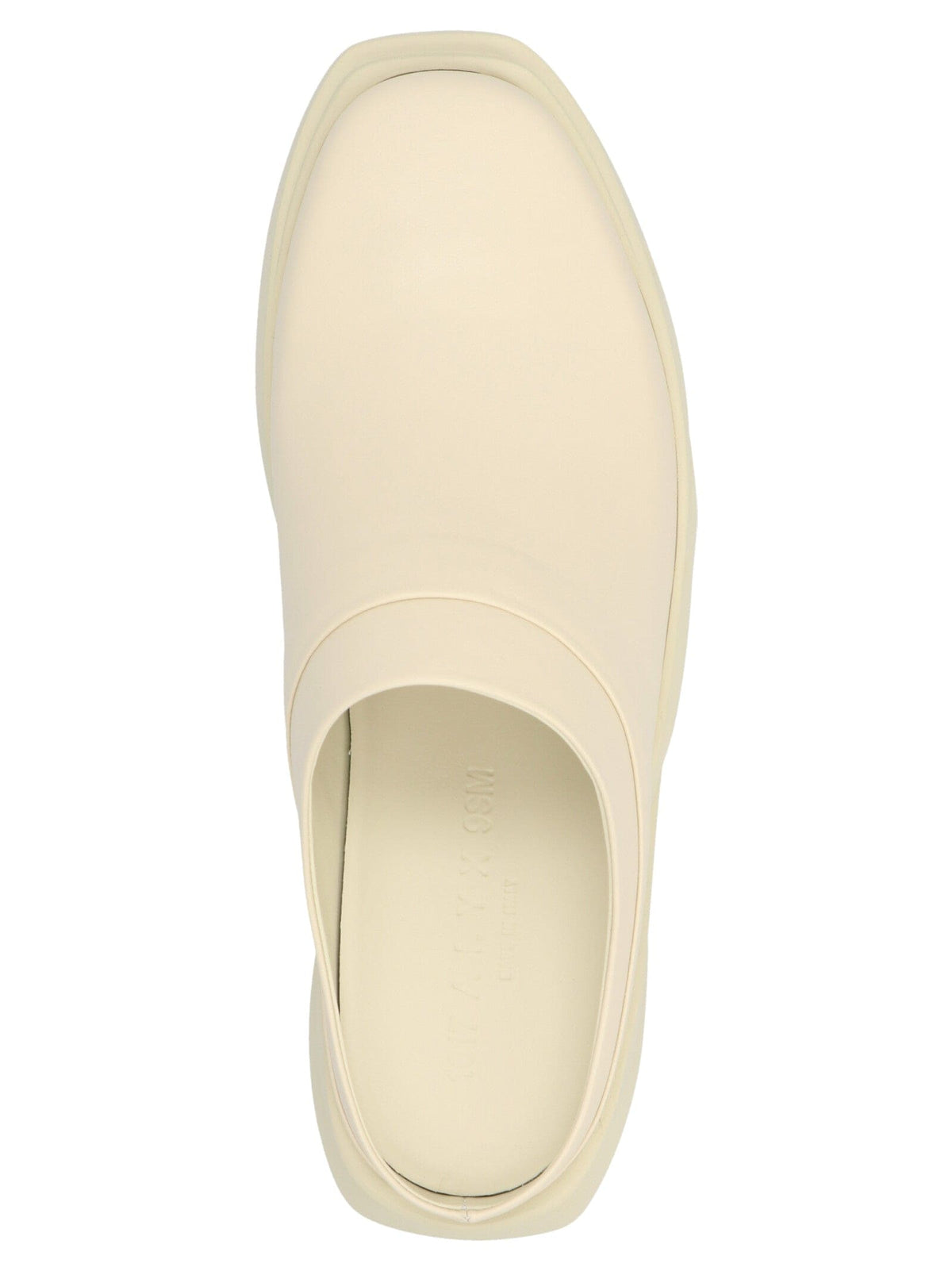 1017 Alyx 9 Sm 'Mono Mule' Sabots in Sand Color Smooth Leather - Stylish Footwear | Banlieue91