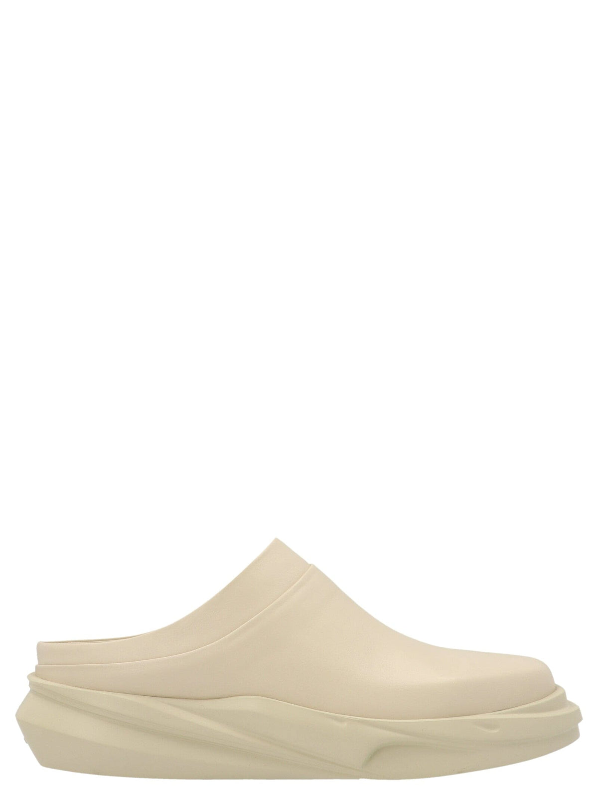 1017 Alyx 9 Sm 'Mono Mule' Sabots in Sand Color Smooth Leather - Stylish Footwear | Banlieue91
