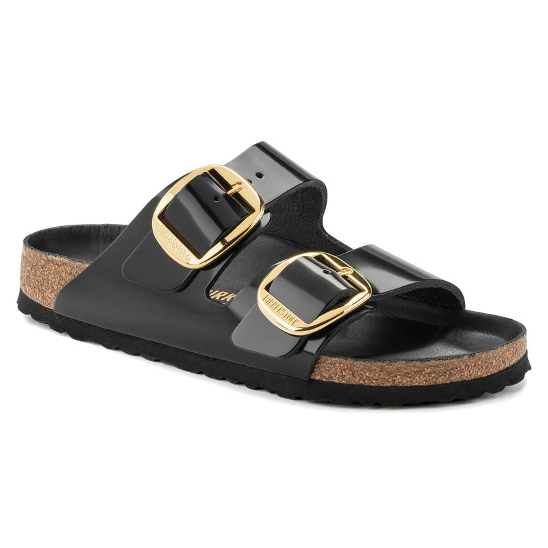 Birkenstock Womens Arizona Big Buckle High Shine Leather Sandal - Banlieue91 -