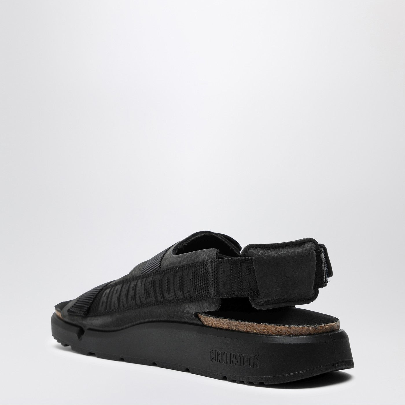 Birkenstock Black Shinjuku Sandal In Natural Leather And Tissue - Banlieue91 -