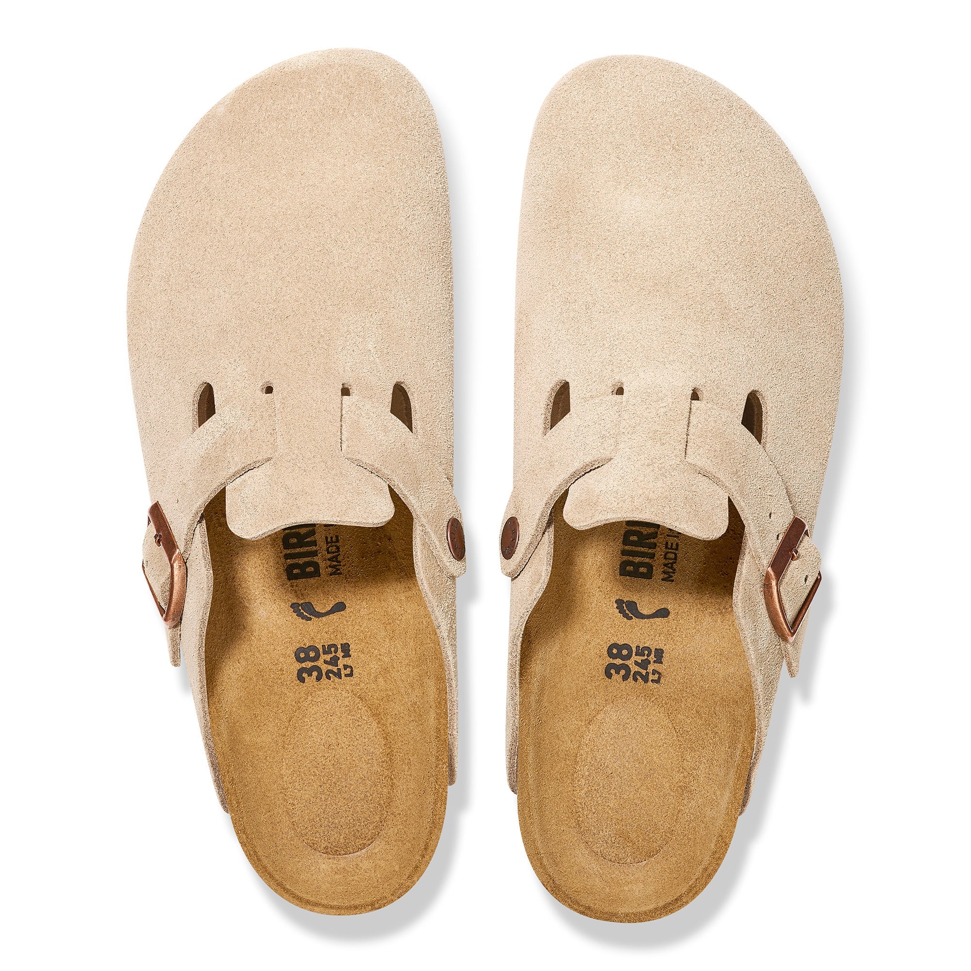 Birkenstock Boston Suede Embossed Clogs - Medium/Narrow - Banlieue91 -