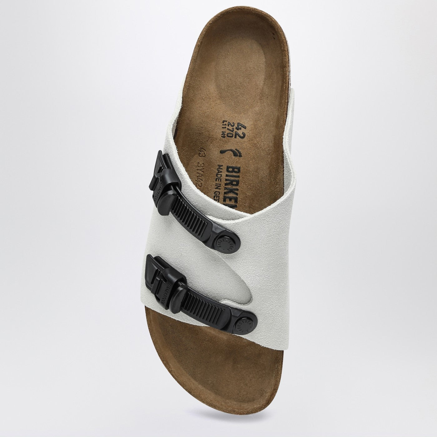 Birkenstock Slide Zürich Tech Antique White In Suede - Banlieue91 -