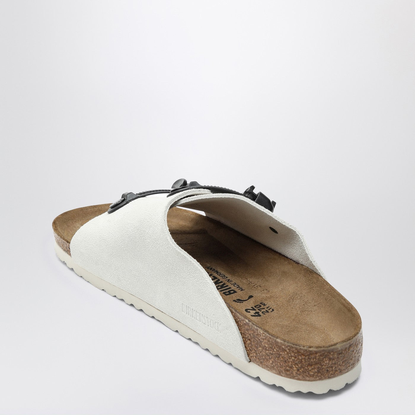 Birkenstock Slide Zürich Tech Antique White In Suede - Banlieue91 -
