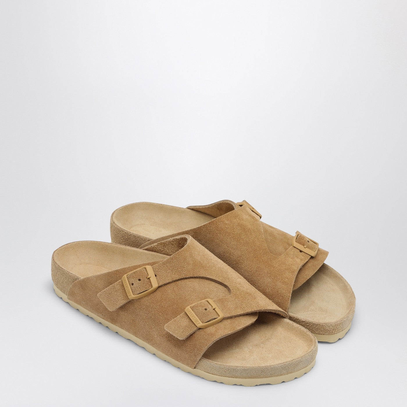 Birkenstock Slide Zürich Exquisite Cream Coloured In Suede - Banlieue91 -