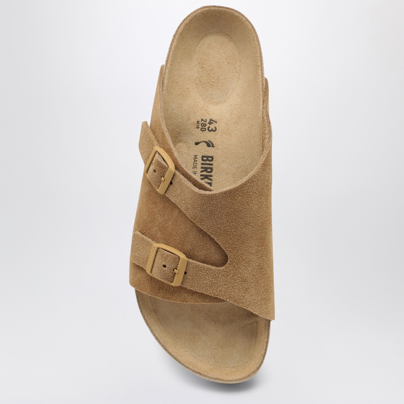 Birkenstock Slide Zürich Exquisite Cream Coloured In Suede - Banlieue91 -