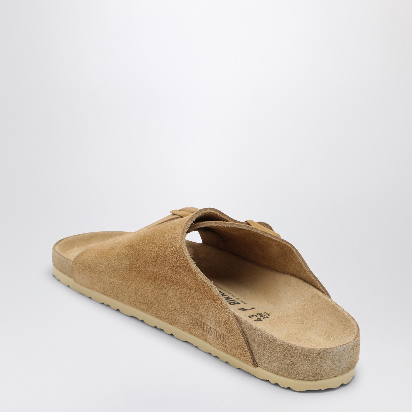 Birkenstock Slide Zürich Exquisite Cream Coloured In Suede - Banlieue91 -