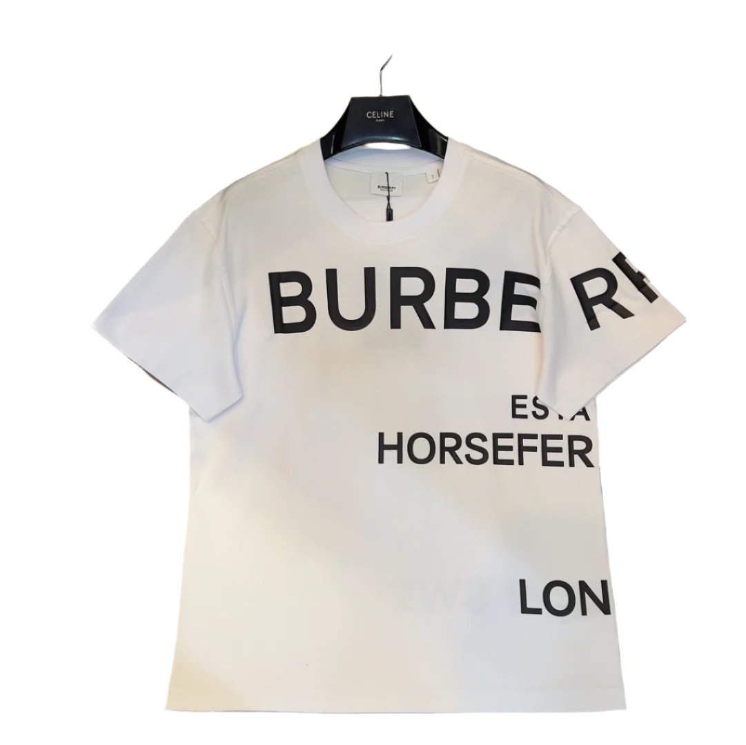 Burberry White T-Shirt Without Collar - Banlieue91