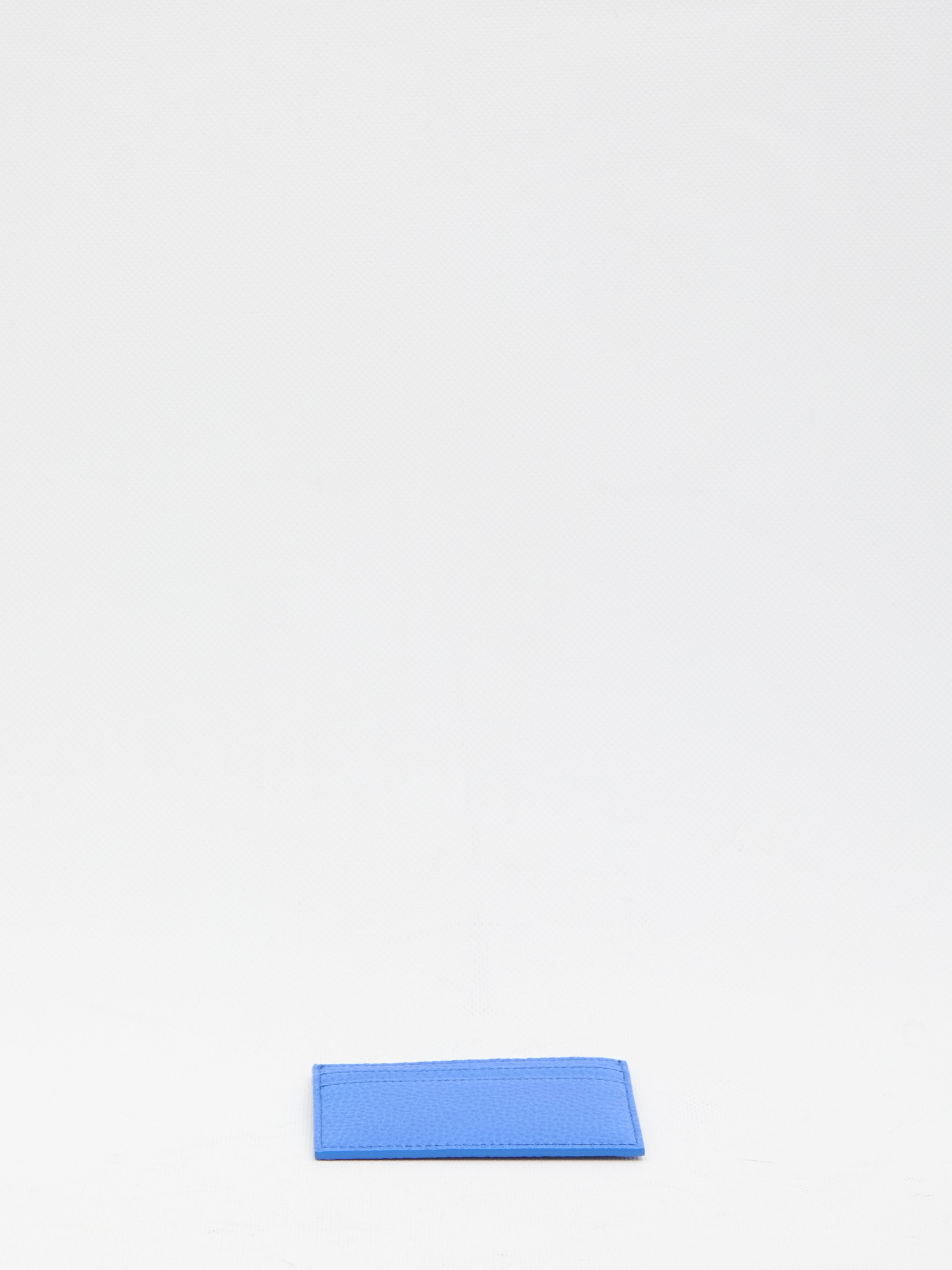 CELINE Mini Leather Card Holder with Silver-Tone Finishes - Banlieue91 -