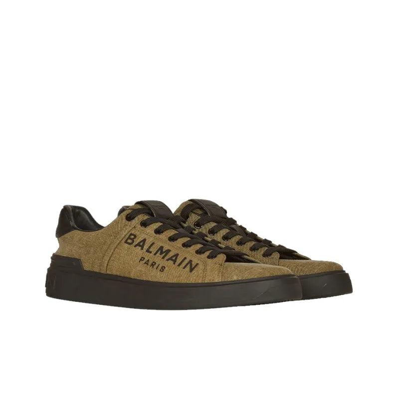 BALMAIN Logo-print B-Court Sneakers - Banlieue91 -