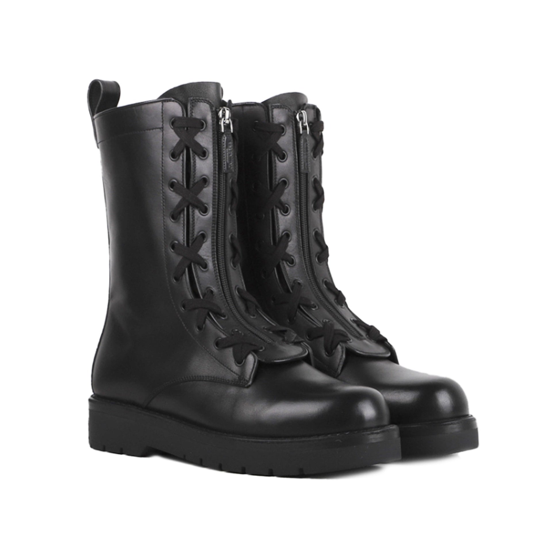 Valentino Garavani Valentino Garavani Combat Leather Boots - Banlieue91 -
