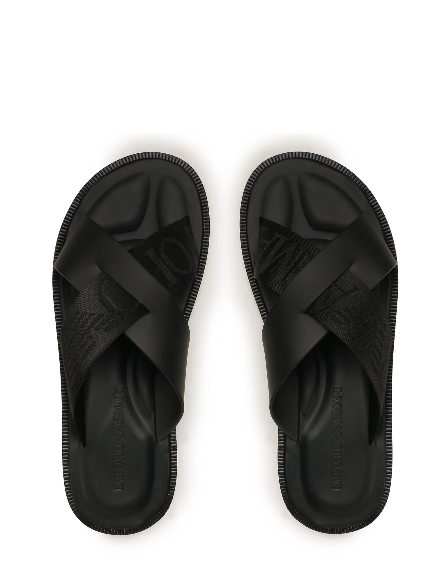 Emporio Armani Sandals Black - Banlieue91 -