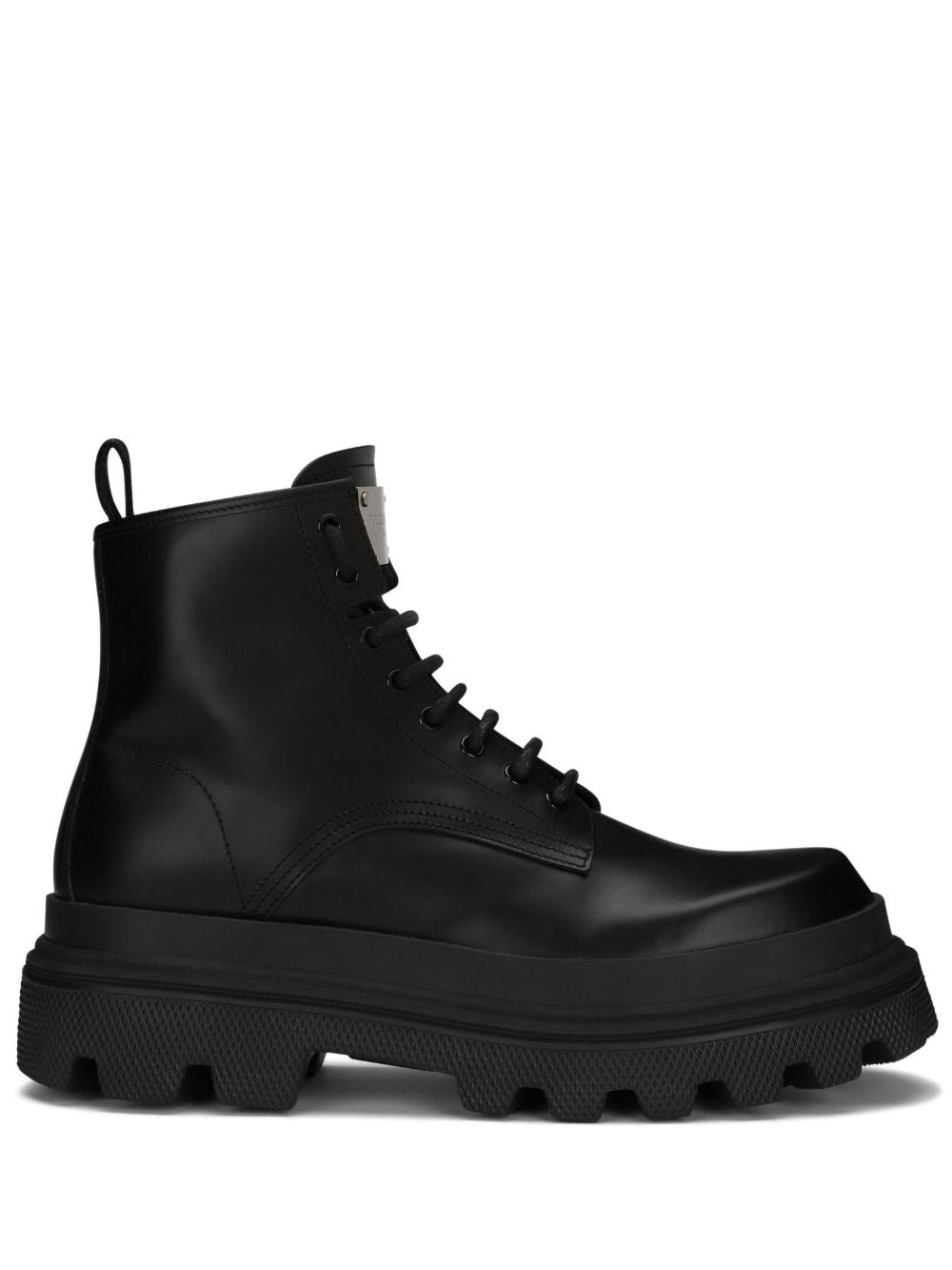 Dolce & Gabbana Leather Laced Up Boots - Banlieue91 -