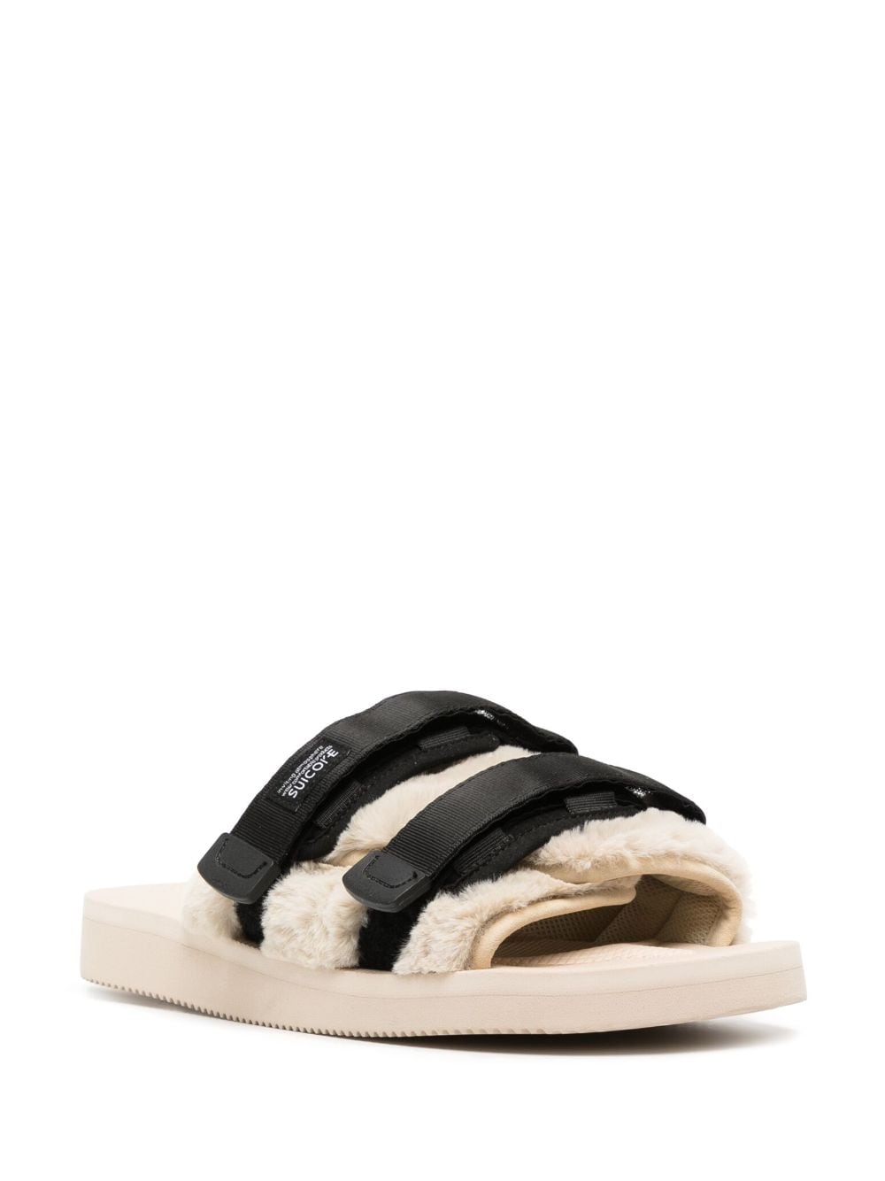 Suicoke Nylon And Eco Fur Slides - Banlieue91 -
