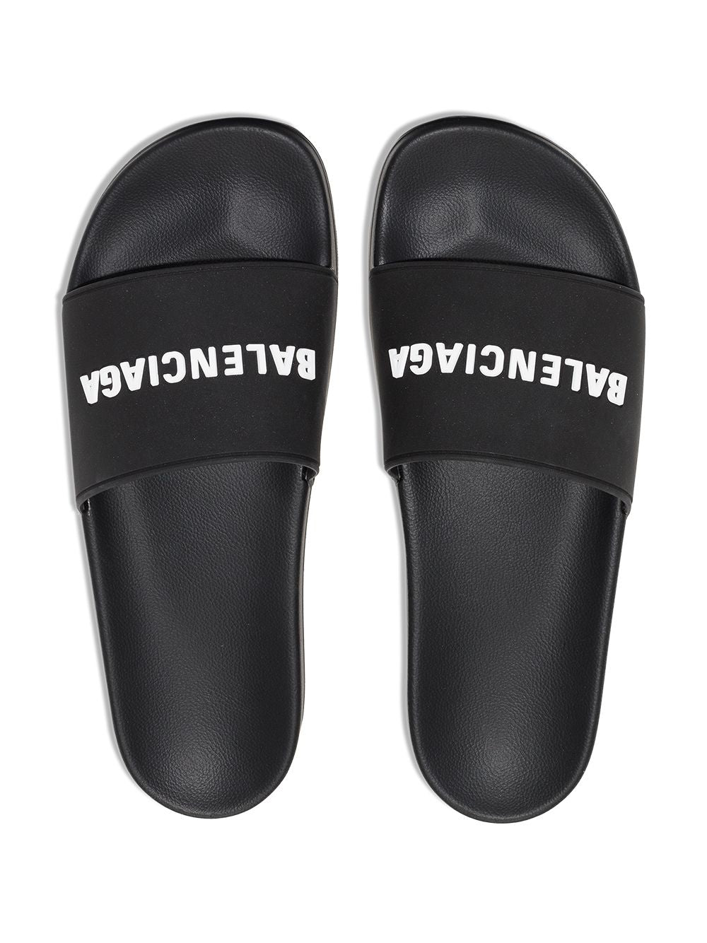 Balenciaga Logo Pool Slides - Banlieue91 -