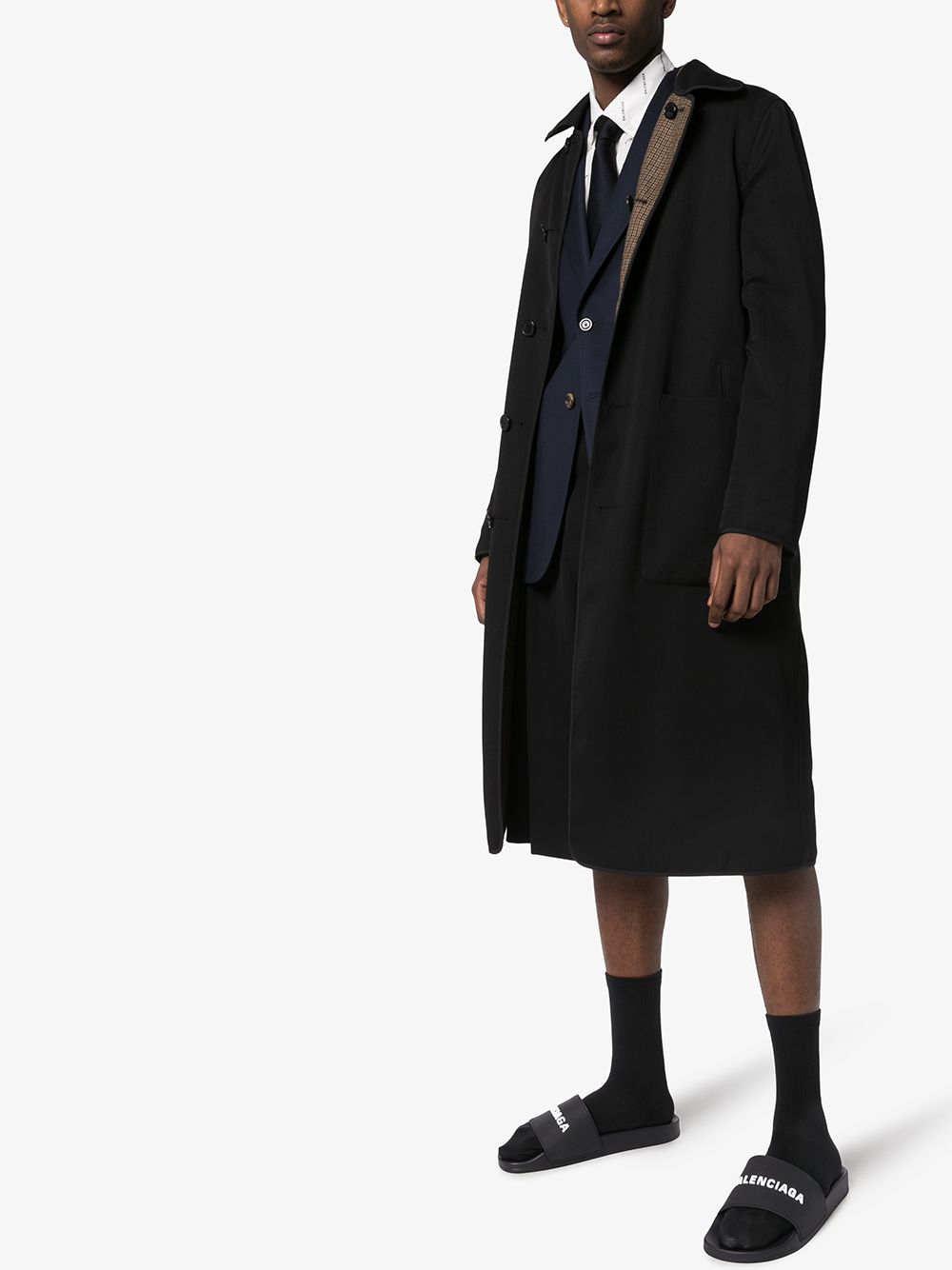 Balenciaga Logo Pool Slides - Banlieue91 -