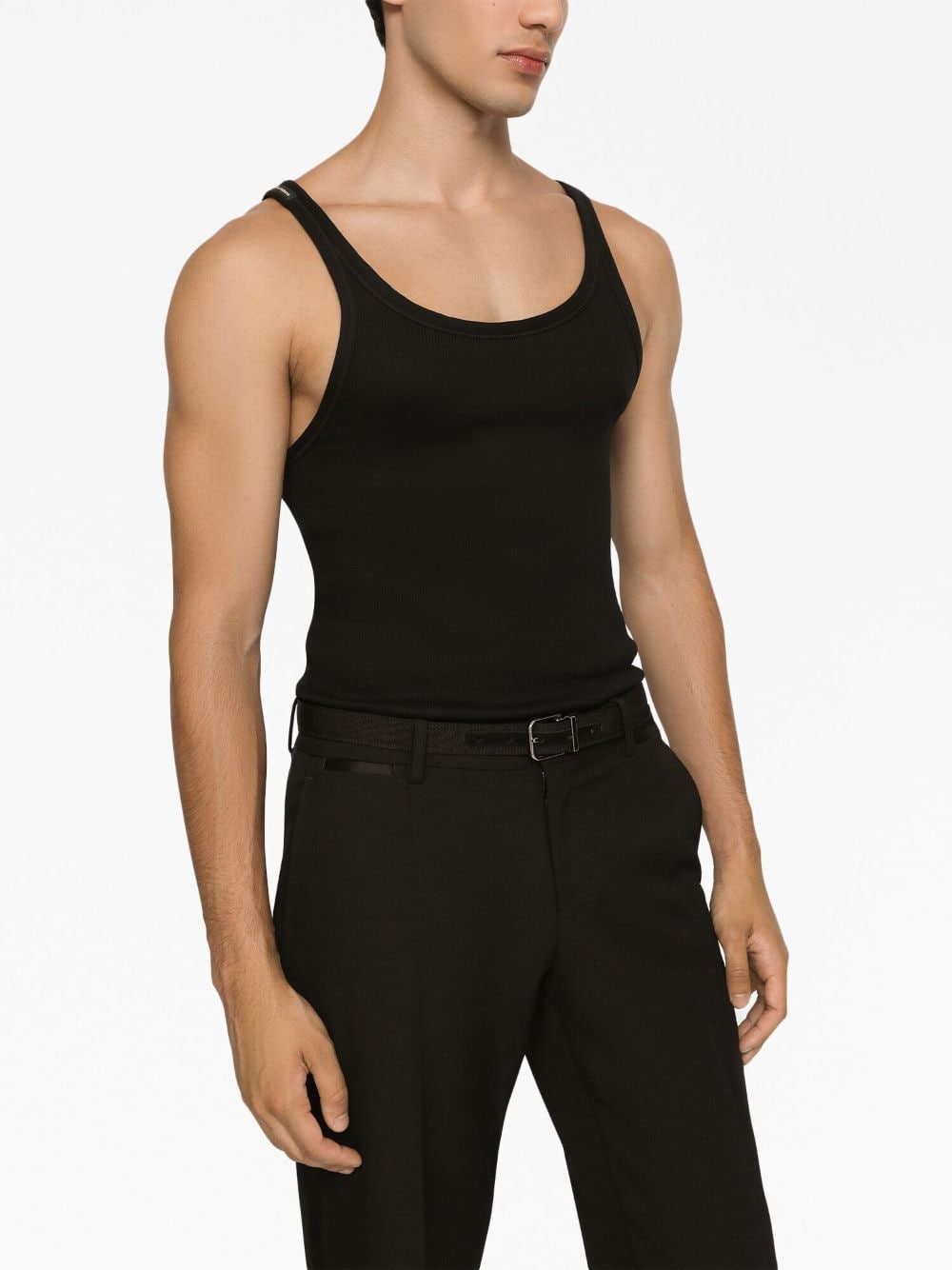 Dolce & Gabbana Ribbed Cotton Tank Top - Banlieue91 -