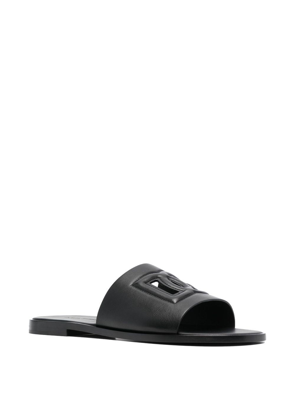 Dolce & Gabbana Dg Leather Flat Sandals - Banlieue91 -