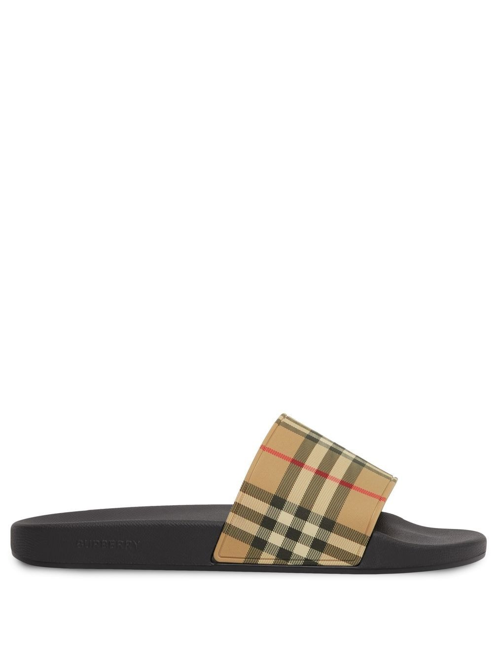 Burberry Check Pool Slides - Banlieue91 -