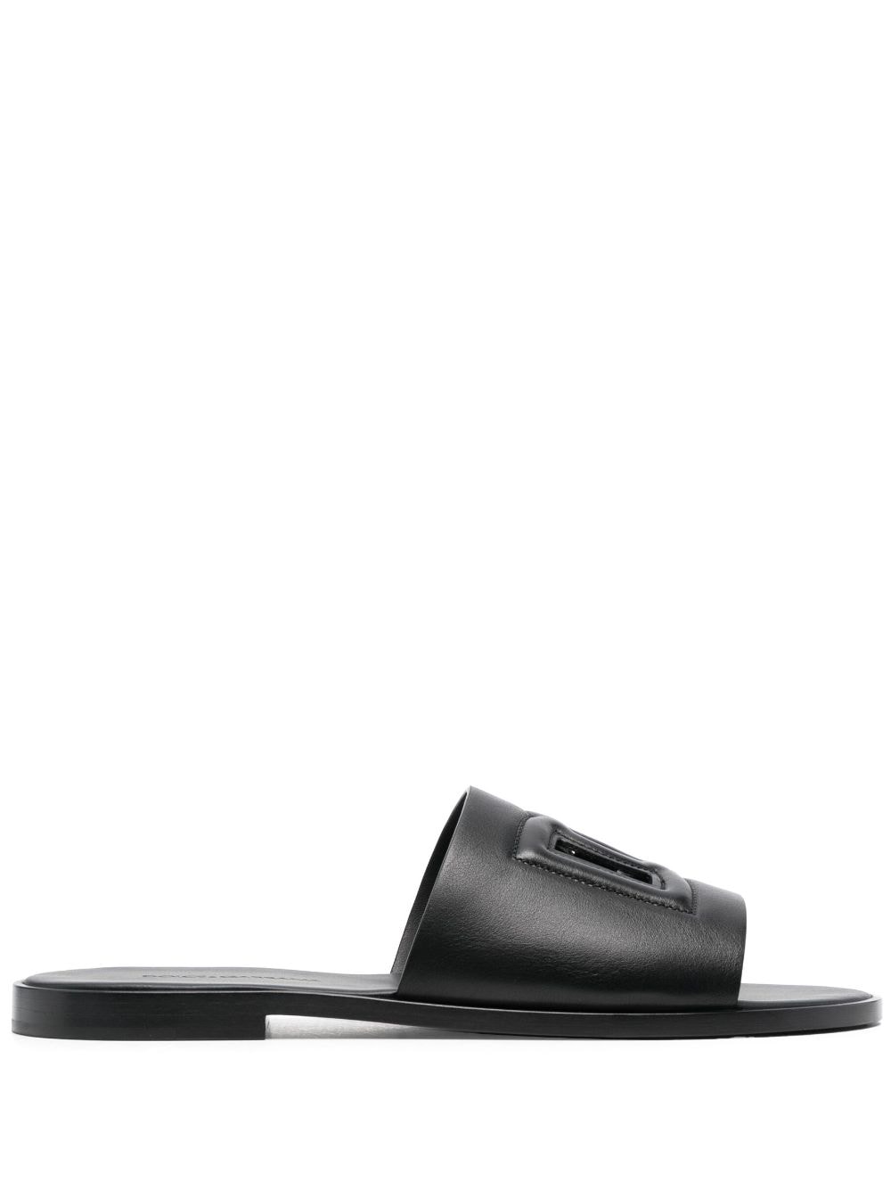 Dolce & Gabbana Dg Leather Flat Sandals - Banlieue91 -