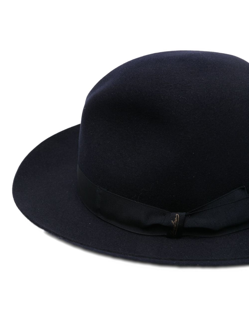 BORSALINO Wide Brim Felt Hat with Ribbon Band and Bow Detail - Banlieue91 -