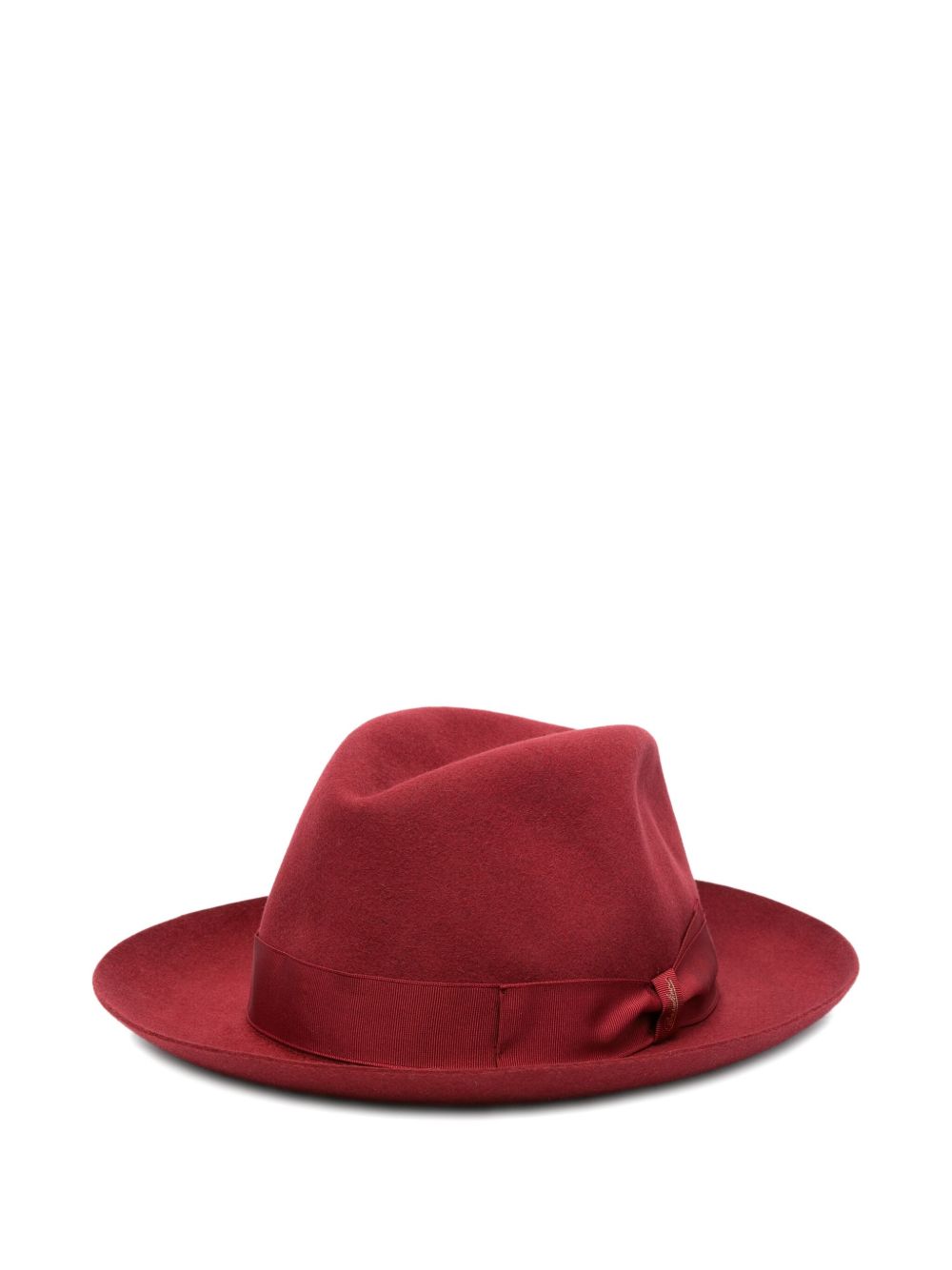 BORSALINO Wide Brim Wool Felt Hat with Grosgrain Ribbon Bow Detail - Banlieue91 -
