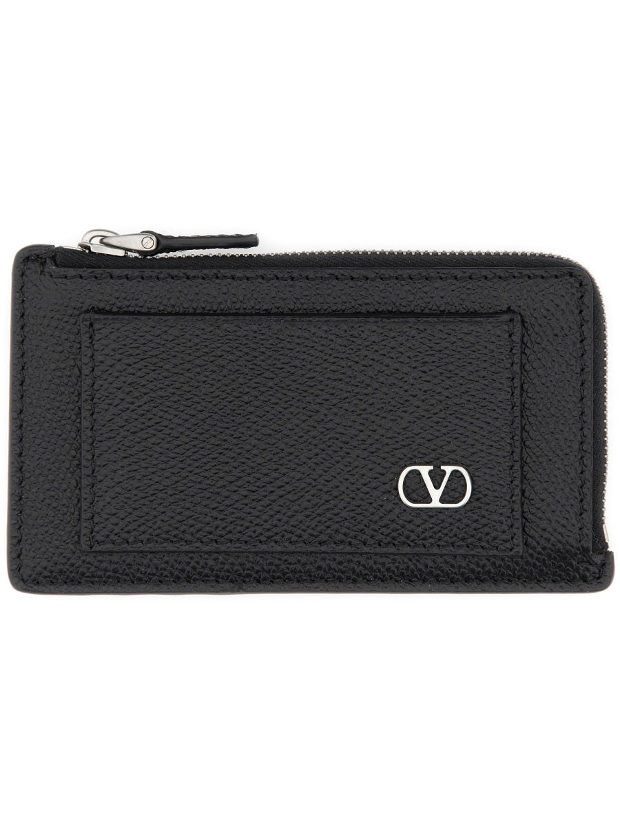 VALENTINO GARAVANI Mini Signature Leather Coin Purse - Banlieue91 -