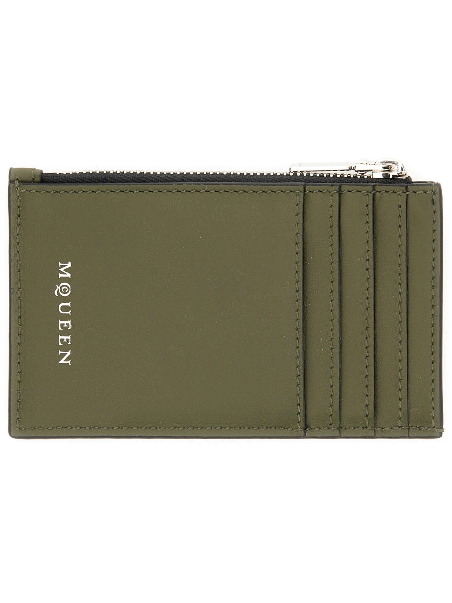 ALEXANDER MCQUEEN Mini Leather Skin Wallet - Banlieue91 -