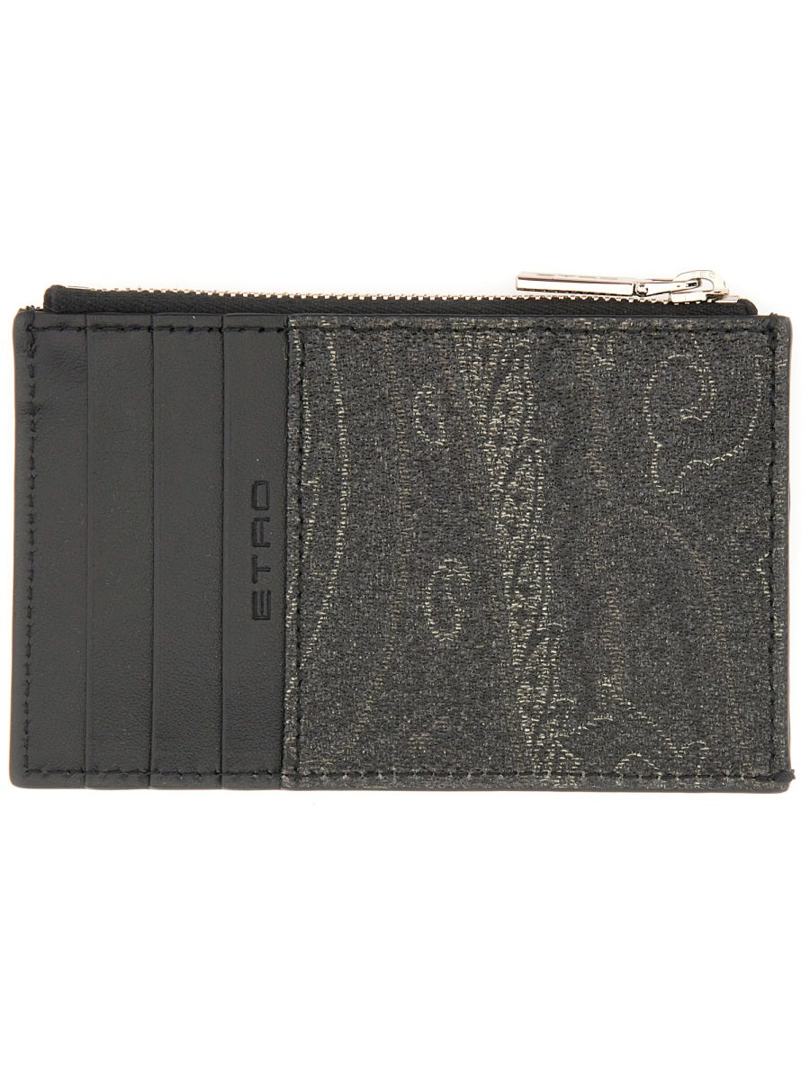 ETRO Mini Cotton-Polyester Wallet for Men - FW25 Collection - Banlieue91 -