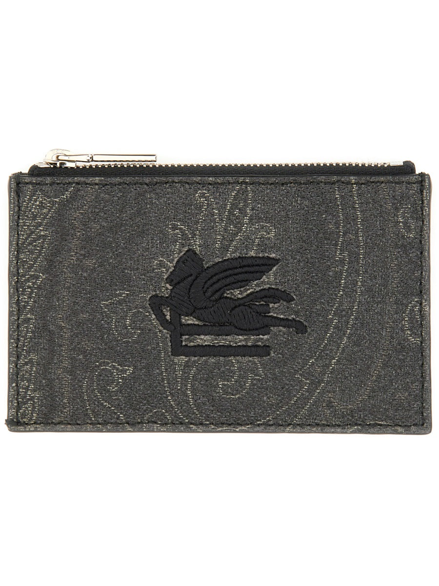 ETRO Mini Cotton-Polyester Wallet for Men - FW25 Collection - Banlieue91 -