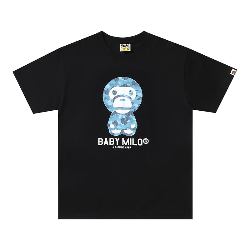 Bathing Ape Back Baby Milo T-Shirt without Collar - Banlieue91