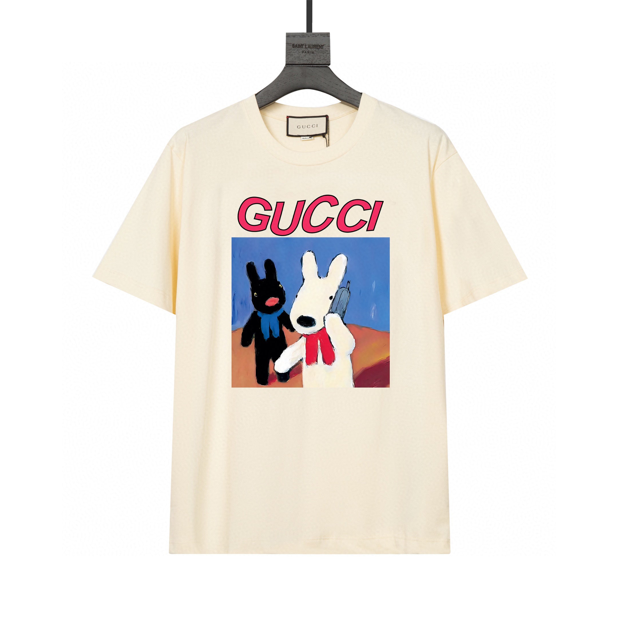 Gucci T-Shirt Without Collar 'Beige' - Banlieue91