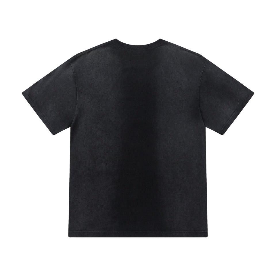 Amiri Faded Black T-Shirt Without Collar - Banlieue91