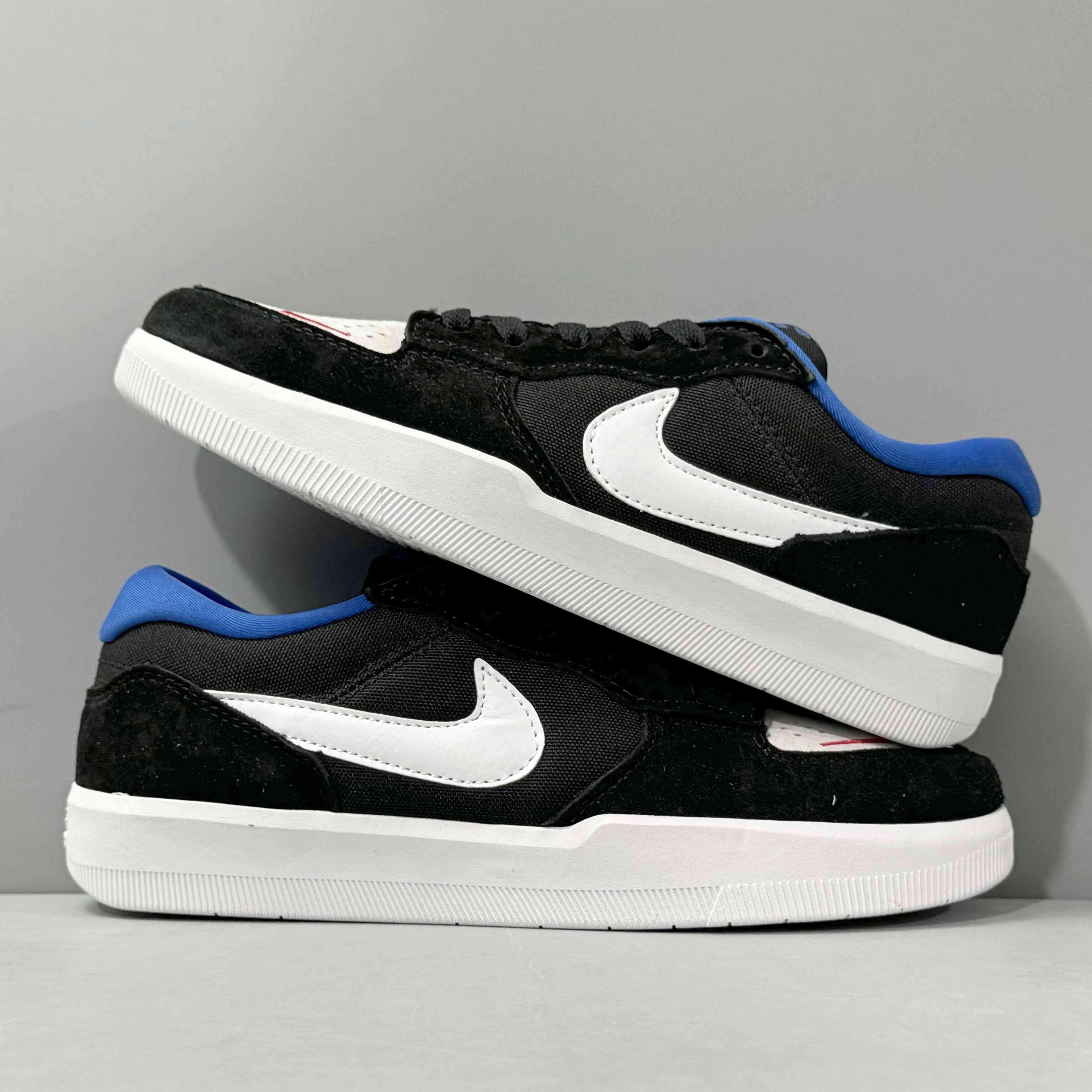 Nike SB Force 58 Black White Royal - Banlieue91