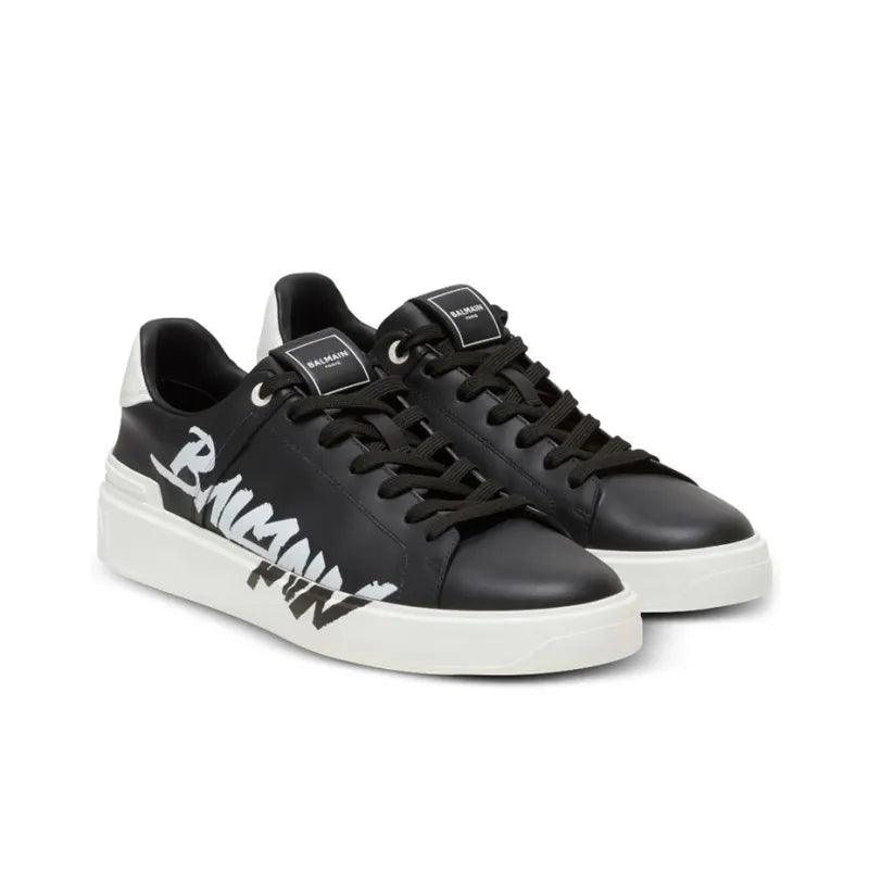 BALMAIN B Court Low-Top Sneakers 'Black/White' - Banlieue91 -