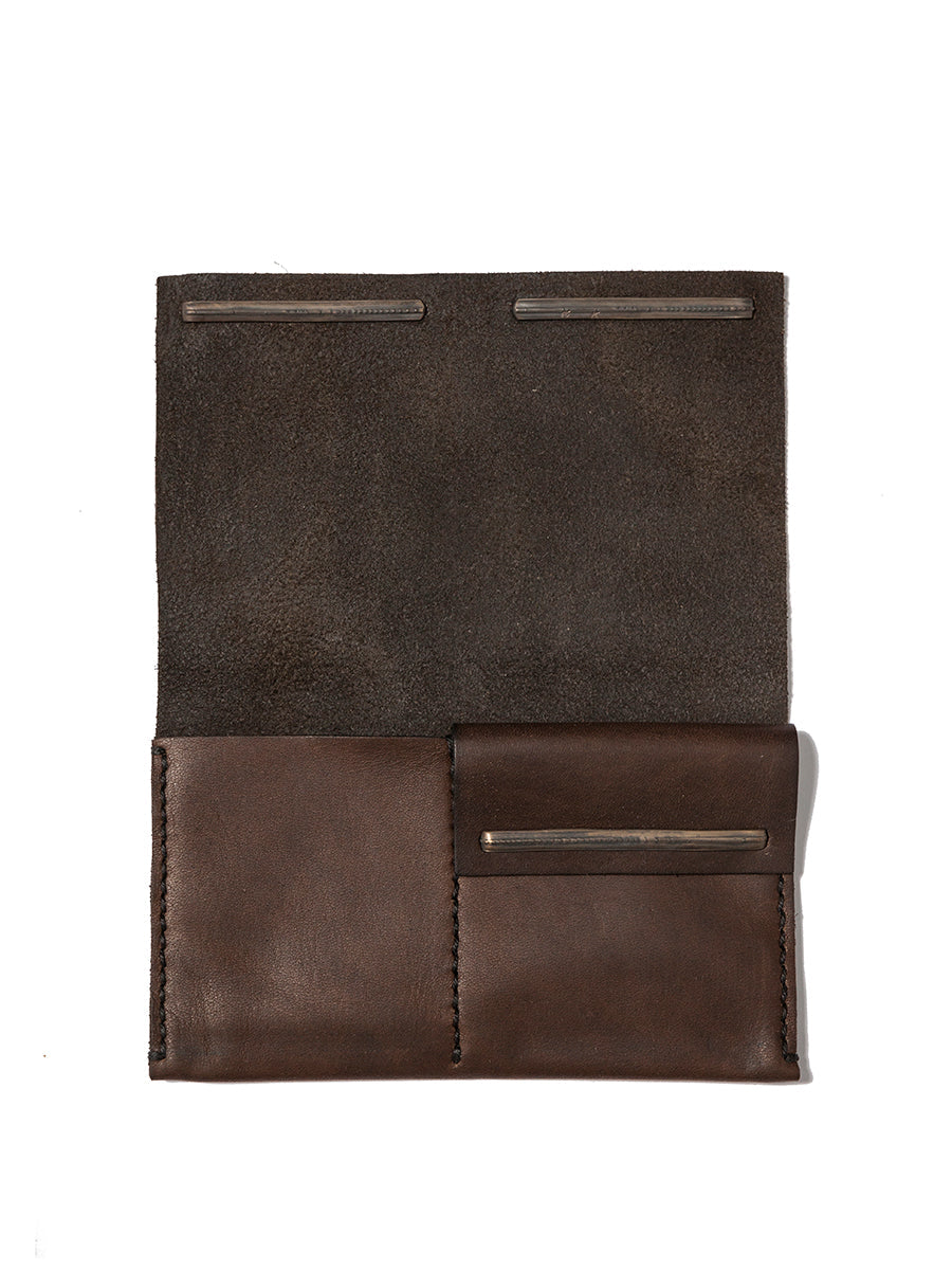 WERKSTATT:MUNCHEN Mini Leather Wallet with Silver Accents - Banlieue91 -