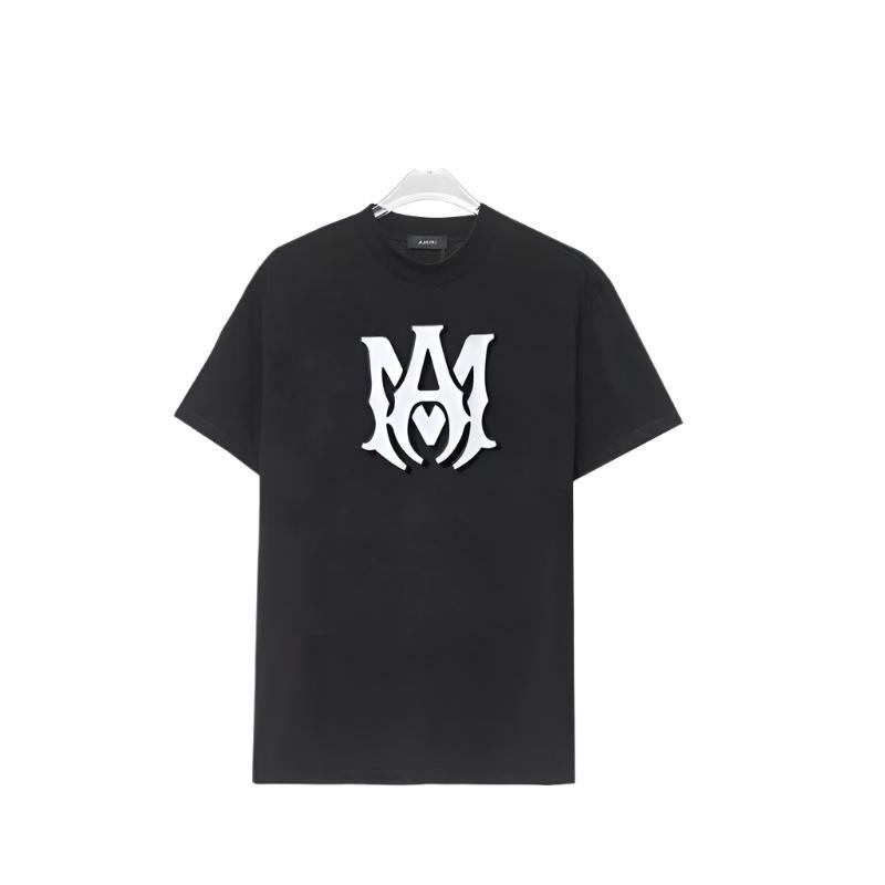 Amiri Black T-Shirt Without Collar - Banlieue91