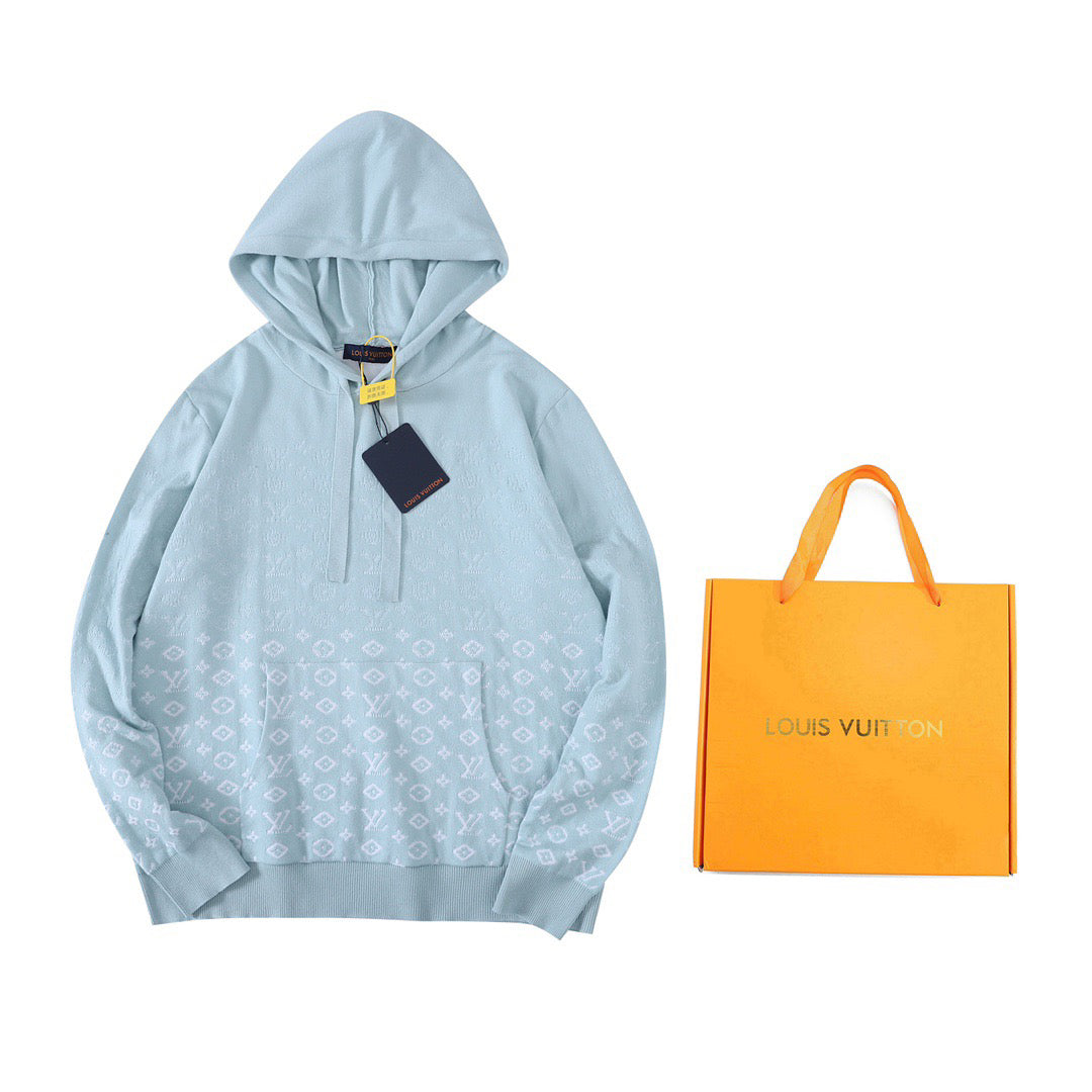 Louis Vuitton Sky Blue Monogram Hoodie - Banlieue91