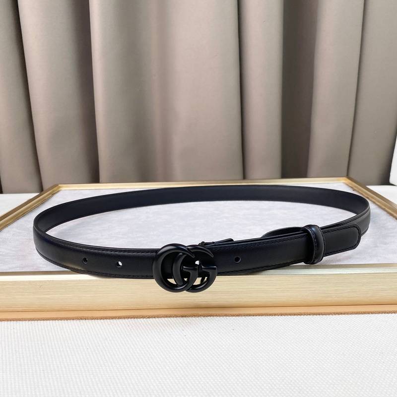 GUCCI Embellished coated-canvas and leather belt 'Black' - Banlieue91