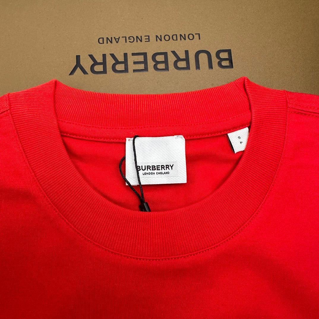 Burberry Red T-Shirt Without Collar - Banlieue91