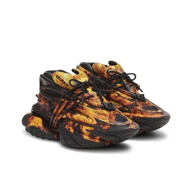 BALMAIN Unicorn Low 'Fire print' - Banlieue91 -